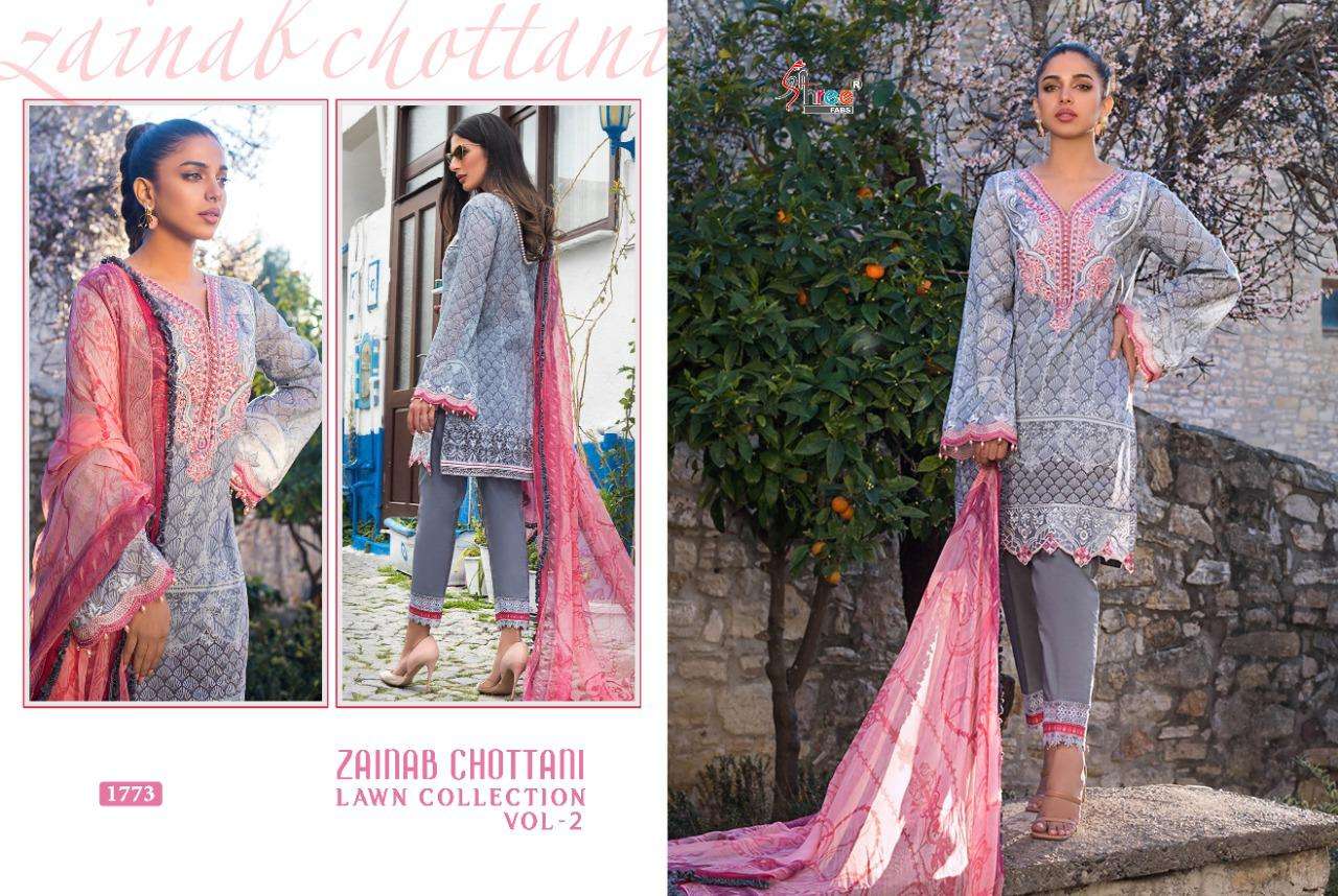Shree Zainab  Pure LawnCotton Print With EXCLUSIVE Embrodery Work Letest Fancy  Chottani Lawn Collection 2 Pure Lawn Cotton Pakistani Suits
